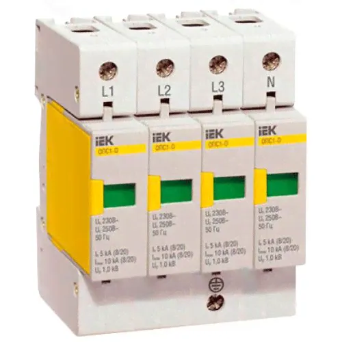 Купить УЗИП ОПС1 4P 60кА B 400В (IEK)