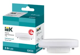 IEK Лампа светодиодная ECO T75 таблетка 8Вт 230В 4000К GX53