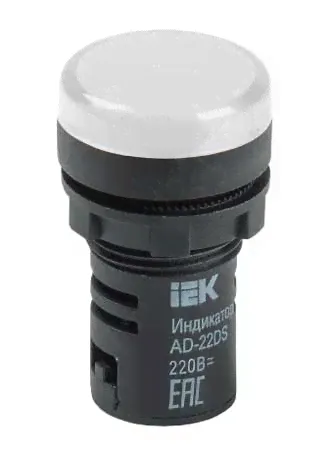 IEK Лампа AD16DS(LED)матрица d16мм белый 230В AC-0