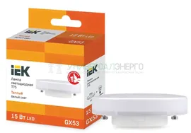 IEK ECO T75 таблетка 6Вт 230В 3000К GX53