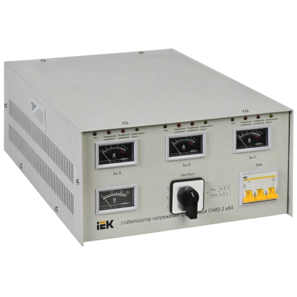 Стабилизатор напряжения трехфазный СНИ3-3 кВА IVS10-3-03000 IEK