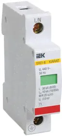 Ограничитель перенапряжения ОПС1-B 1P IEK MOP20-1-B