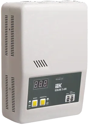 Стабилизатор напряжения настенный ECOLINE 5кВА IEK (восстановленный)